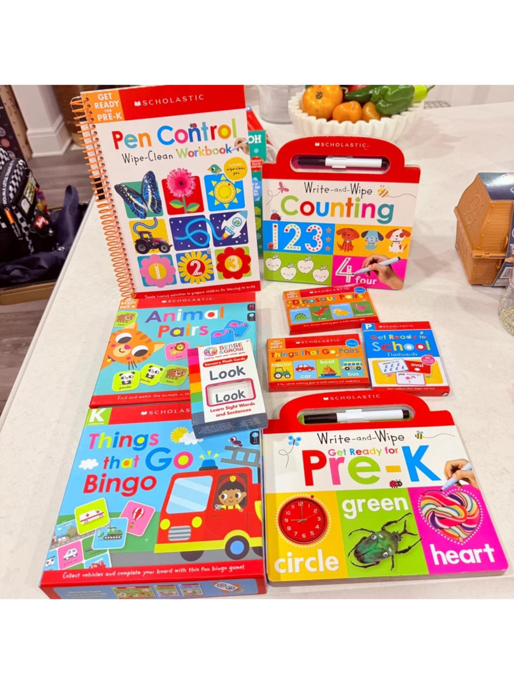Scholastic get ready for pre k learning bundle